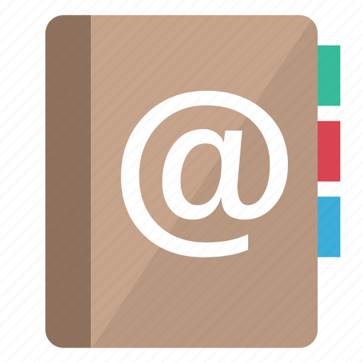 Address, book, contacts, list, arobas, communication, email icon - Download on Iconfinder