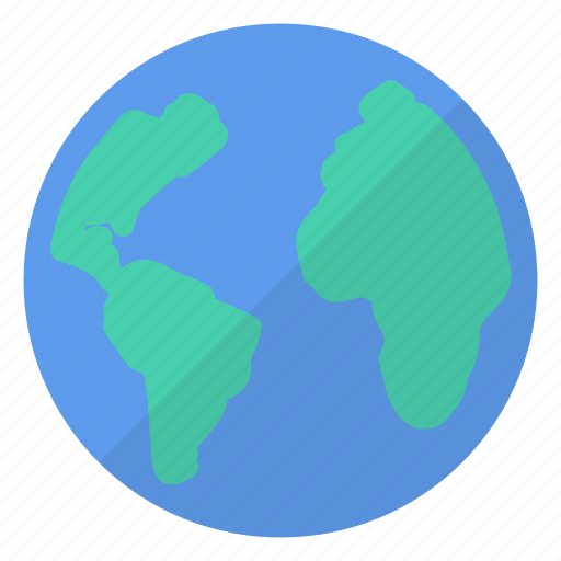 Blue, earth, green, planet, world, global, worldwide icon - Download on Iconfinder