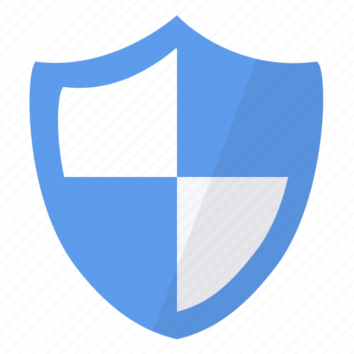 Blue, protect, secure, shield, white, protection, security icon - Download on Iconfinder