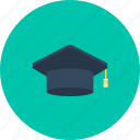 cap, education, graduate, graduation, hat, high school