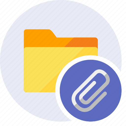 Clip, folder, archive, attached, documents, office, sheet icon - Download on Iconfinder