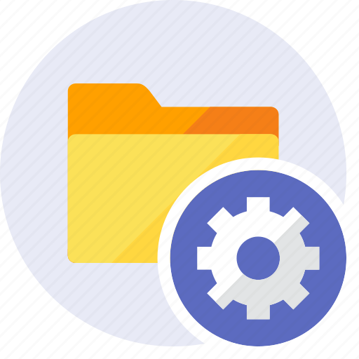 Folder, gear, setting, configuration, control, preferences, tools icon - Download on Iconfinder