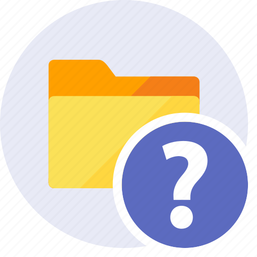 Folder, help, question, chat, communication, information, support icon - Download on Iconfinder