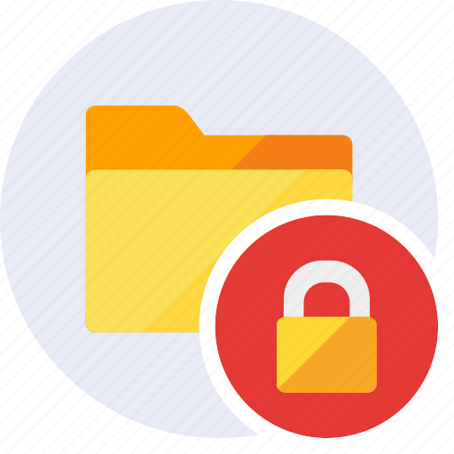 Block, folder, lock, secure, password, protection, security icon - Download on Iconfinder
