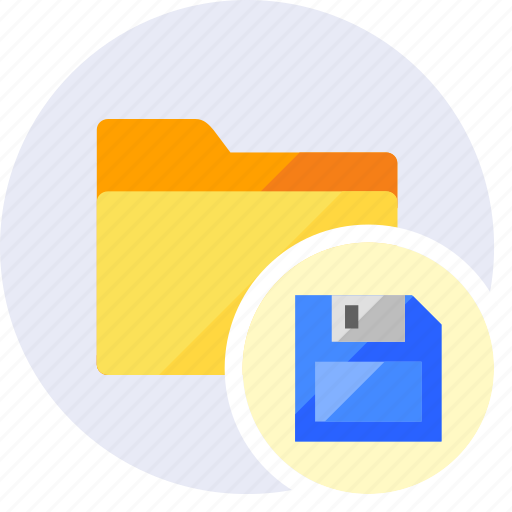 Folder, save, archive, disk, extension, file, storage icon - Download on Iconfinder