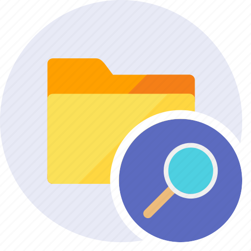 Find, folder, search, glass, seo, view, zoom icon - Download on Iconfinder