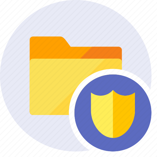 Folder, secure, shield, key, protect, protection, safety icon - Download on Iconfinder