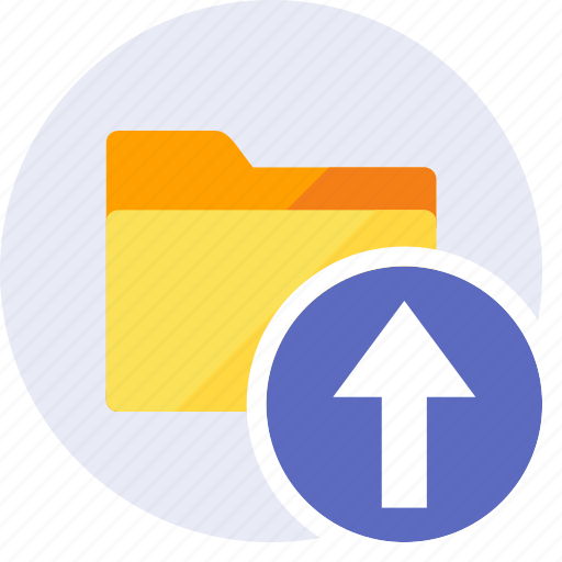 Folder, import, up, upload, arrow, arrows, move icon - Download on Iconfinder