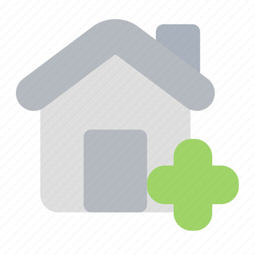 Add, home, plus, house, building, estate, modern icon - Download on Iconfinder
