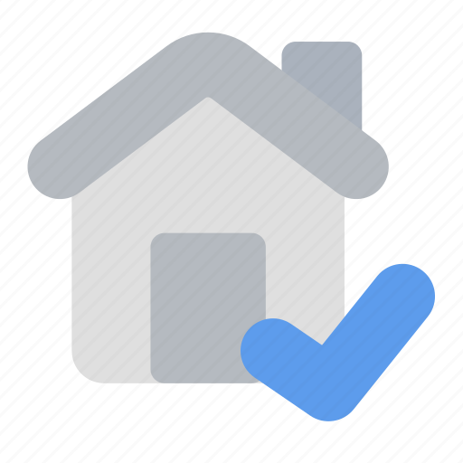 Clear, home, tick, house, building, estate, modern icon - Download on Iconfinder