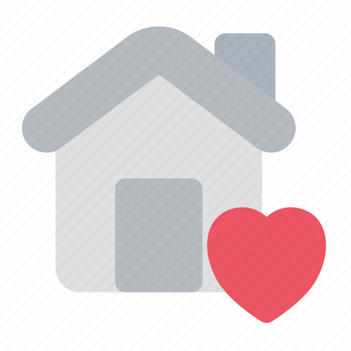 Favorite, home, heart, house, building, estate, modern icon - Download on Iconfinder