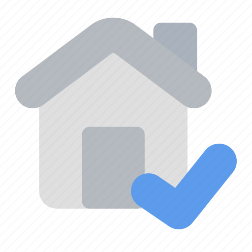 Clear, home, tick, house, building, estate, modern icon - Download on Iconfinder