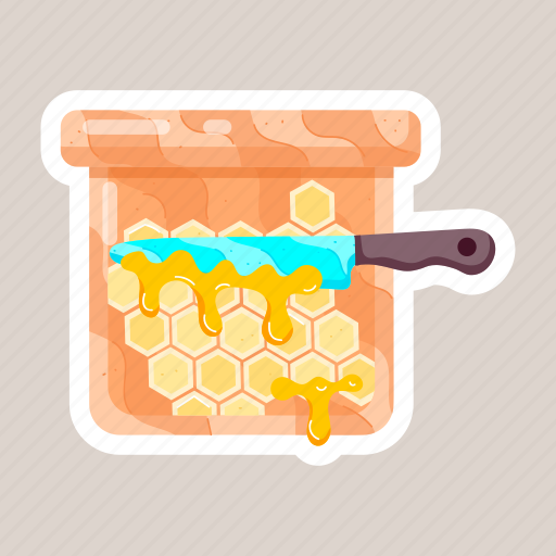 Honey stickers, apiary, beekeeping, honeybee stickers, honey containers icon - Download on Iconfinder