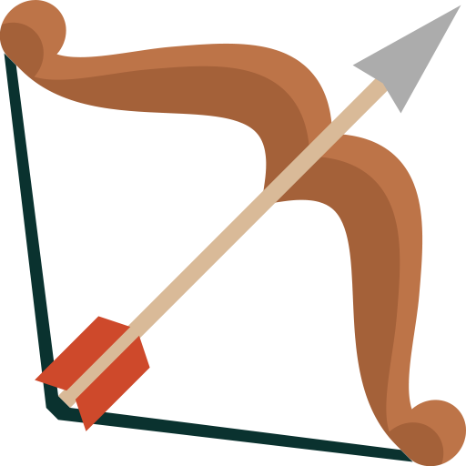 Bow, hunting, arrow, arrows, shoot, weapon icon - Free download