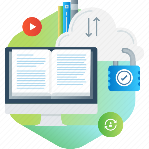 Cloud, courses, distance, e-learning, ebook, education, online icon - Download on Iconfinder
