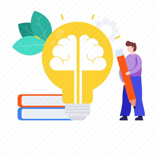 Big idea, brain power, creative imagination, intelligence, knowledge, mind power illustration - Download on Iconfinder