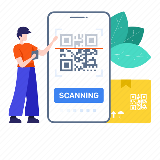 Barcode, barcode scanning, hopping code, qr, qr code, scanner, upc illustration - Download on Iconfinder