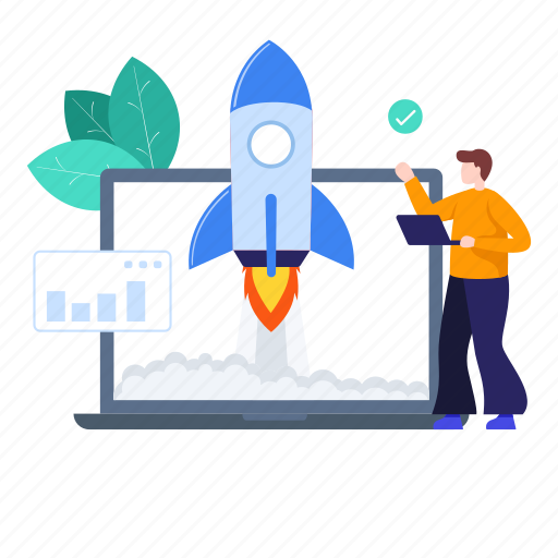 Launch, project boost, project launching, project startup, startup illustration - Download on Iconfinder