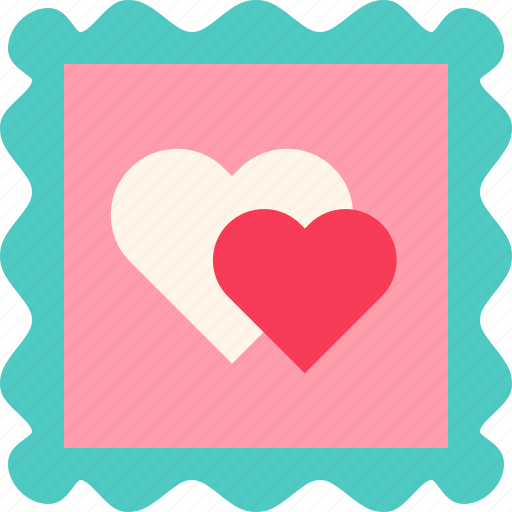 Heart, love, postcard, stamp, valentine icon - Download on Iconfinder
