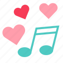 heart, love, music, song, valentine