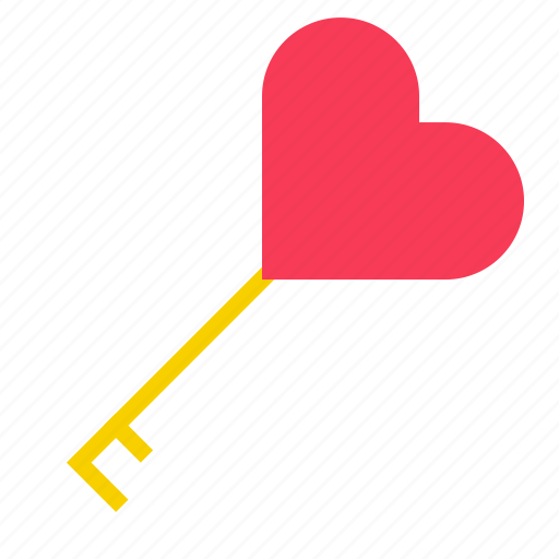 Heart, key, love, unlock, valentine icon - Download on Iconfinder
