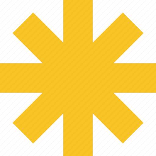 Asterisk, password, pharmacy, star, yellow icon - Download on Iconfinder