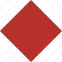 diamond, marker, object, pin, red, rhombus, shape