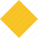diamond, marker, object, pin, rhombus, shape, yellow