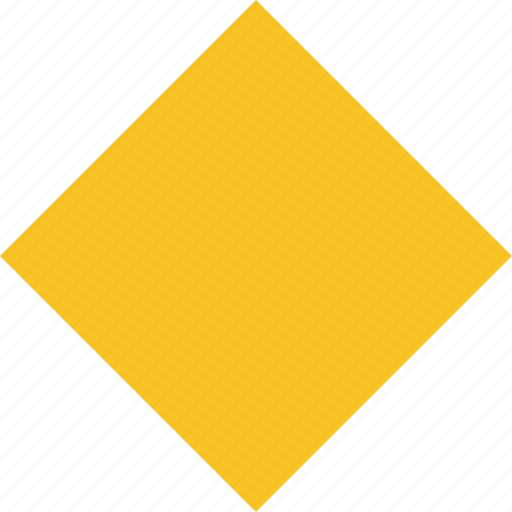 Diamond, marker, object, pin, rhombus, shape, yellow icon - Download on Iconfinder
