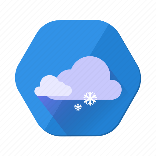 Cloudy, snowfall, forecast, weather, winter icon - Download on Iconfinder