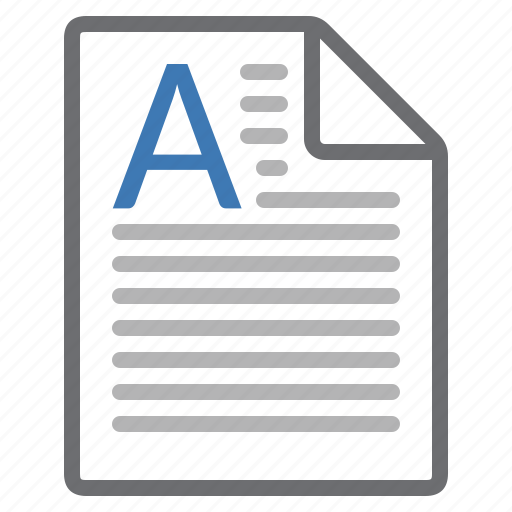 A, beginning, document, letter, text, processing, word icon - Download on Iconfinder