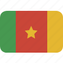 cameroon, round, rectangle