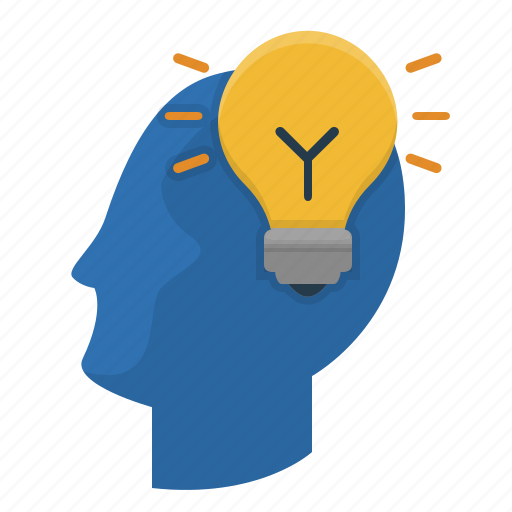 Bulb, head, idea, light icon - Download on Iconfinder