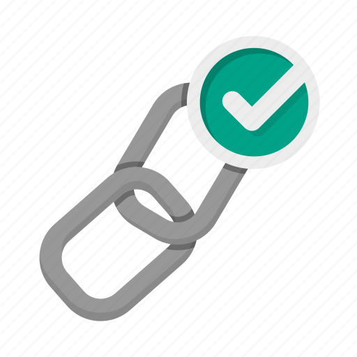 Checkmark, hyperlink, link building, linking, url icon - Download on Iconfinder