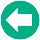 arrow, backward, direction, left, navigation, pointer, undo 