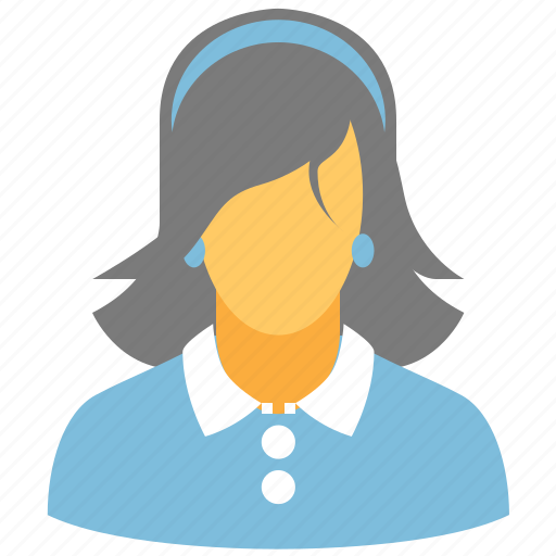 Brunette, female, girl, lady, profile, user, woman icon - Download on Iconfinder