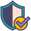 accept, approved, security, shield 