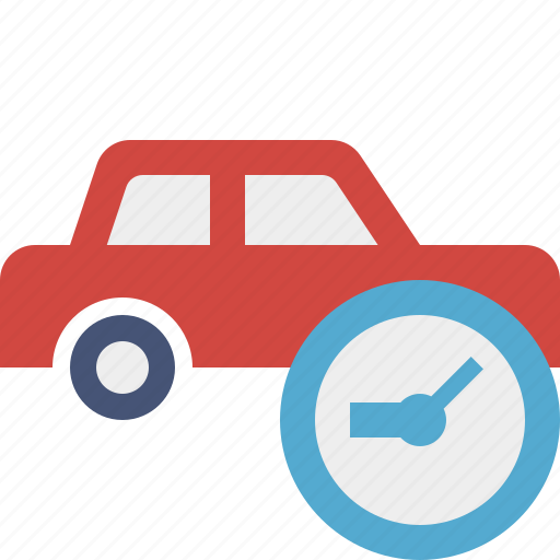 Auto, car, clock, traffic, transport, vehicle icon - Download on Iconfinder