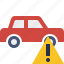 auto, car, traffic, transport, vehicle, warning 