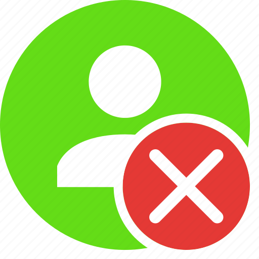 Close, delete, exclude, people, person, remove, user icon - Download on Iconfinder