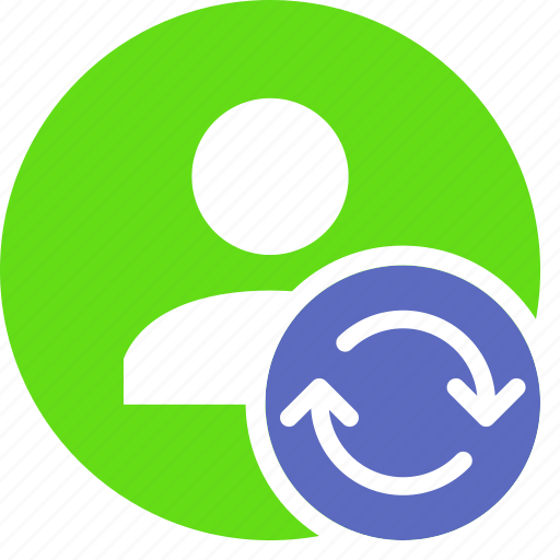Human, people, person, refresh, sync, user icon - Download on Iconfinder