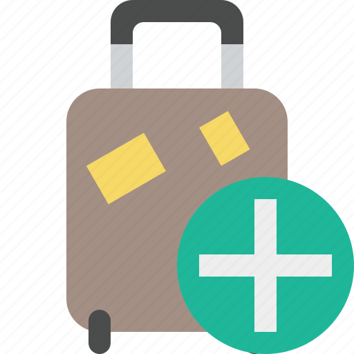 Add, bag, baggage, luggage, suitcase, travel, vacation icon - Download on Iconfinder