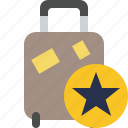 bag, baggage, luggage, star, suitcase, travel, vacation