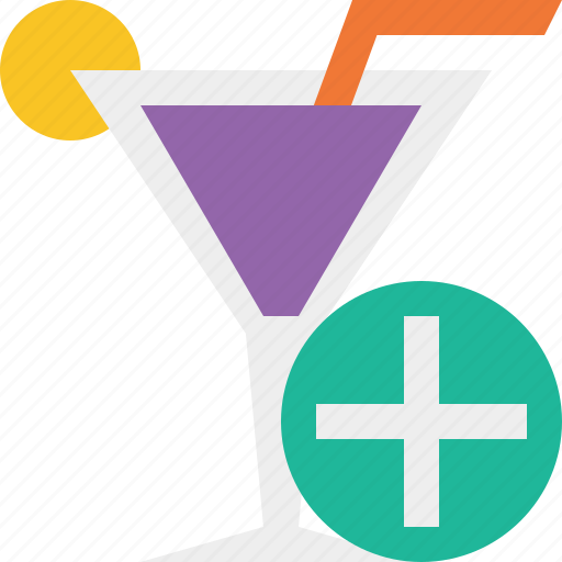 Add, alcohol, beverage, cocktail, drink, glass, vacation icon - Download on Iconfinder