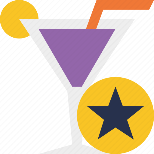 Alcohol, beverage, cocktail, drink, glass, star, vacation icon - Download on Iconfinder