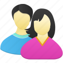 couple, man, woman, person, user, avatar, profile