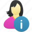 female, girl, info, user, woman, avatar, profile 