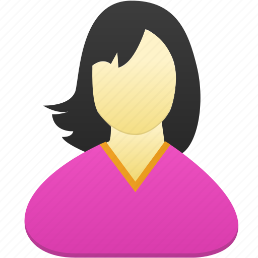 Female, girl, woman, avatar, user, person, profile icon - Download on Iconfinder
