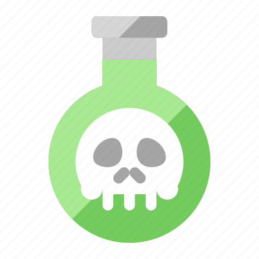 Bottle, poison, skull, toxic, magic, liquid, danger icon - Download on Iconfinder