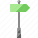 street sign, street name, sign, location, arrow, traffic